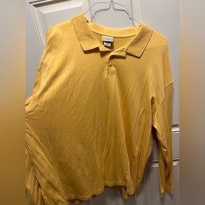 LL Bean Long Sleeve Polo XXL Tall